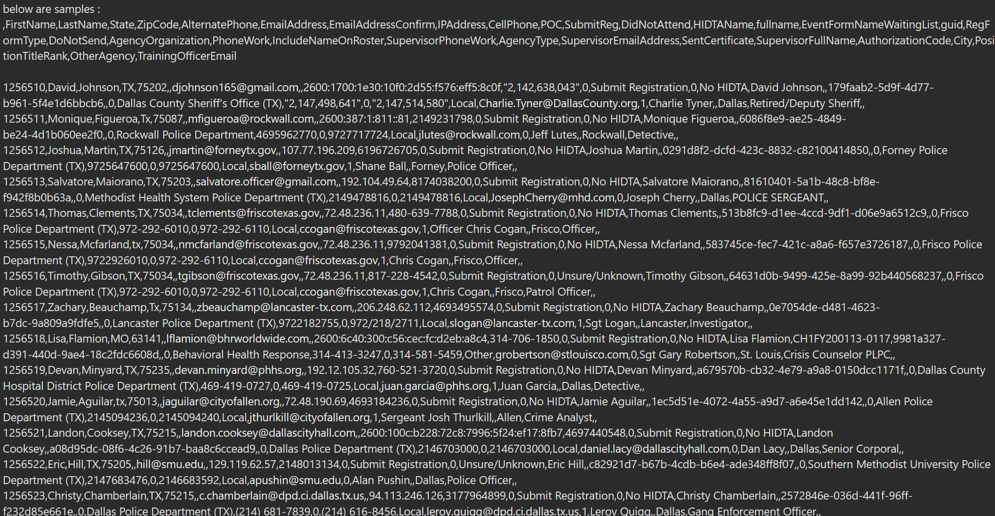 美国警察数据库泄露-全球CTI监控