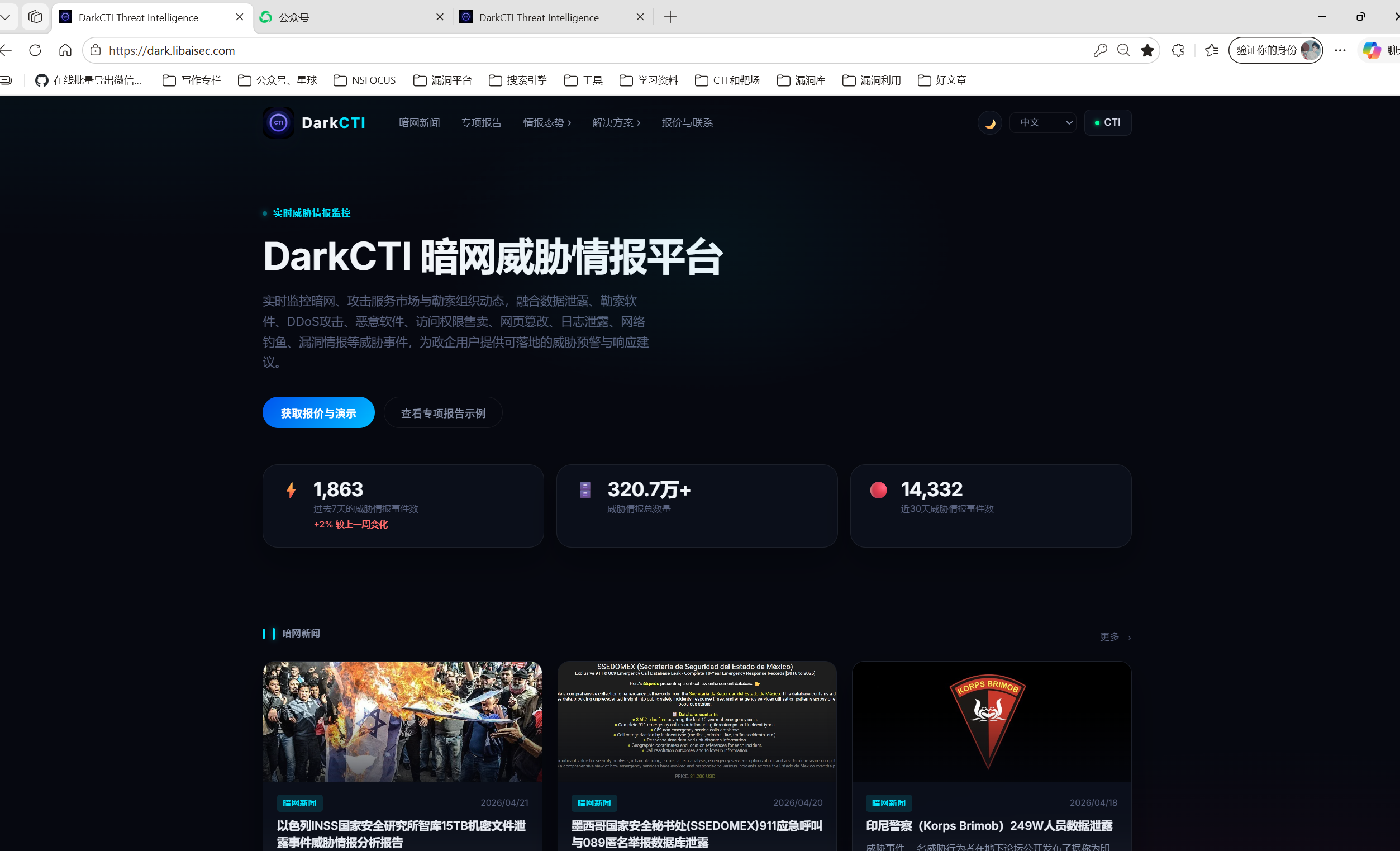全球CTI监控