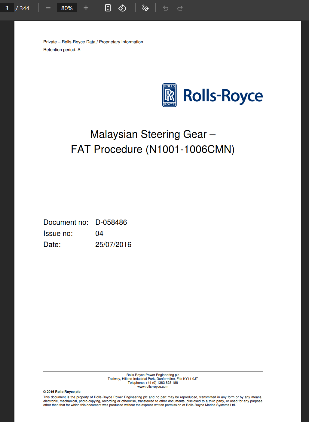 Rolls-Royce 马来西亚海军舵机文件泄露-全球CTI监控