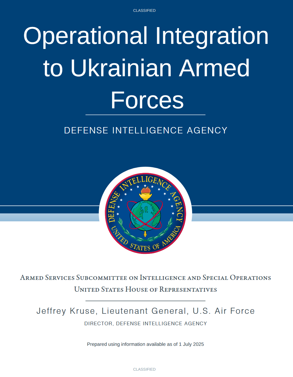 美国众议院武装部队委员会情报与特种作战小组委员会文件泄露-全球CTI监控