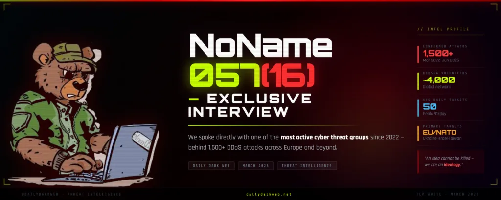 NoName057(16)独家专访：背后发动1500多次DDoS攻击的亲俄黑客组织发声-全球CTI监控