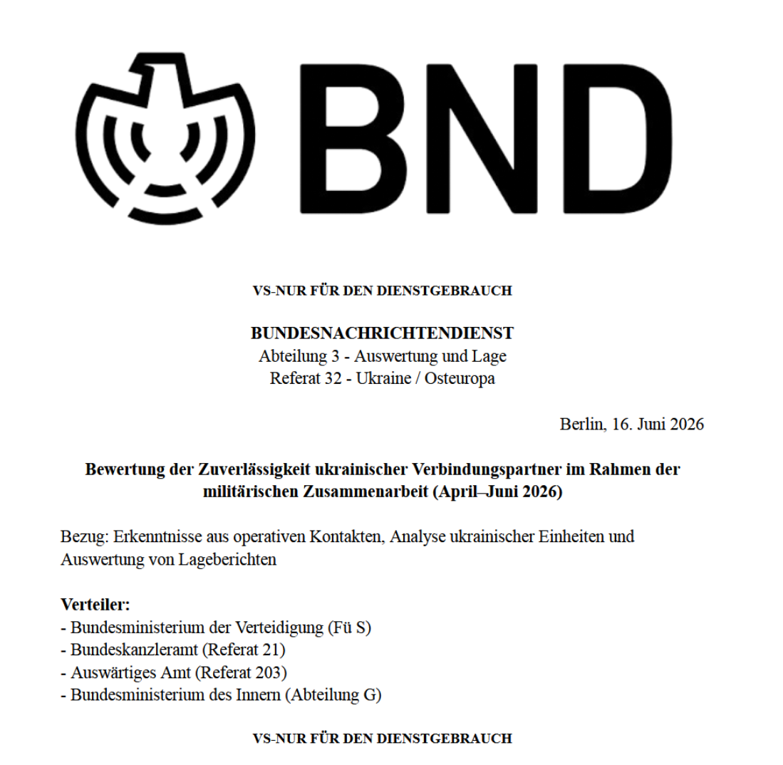 德国联邦情报局（BND）机密文件泄露事件-全球CTI监控